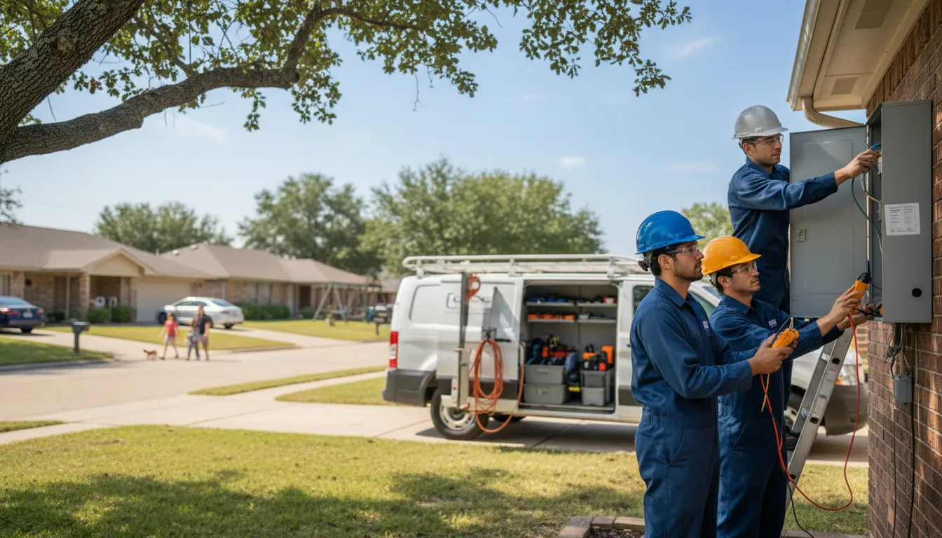 Certified electrician providing emergency electrical services in Musella, GA